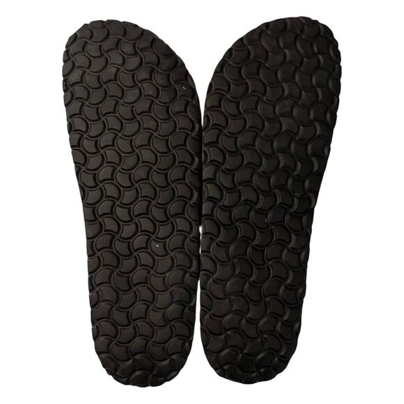 Autenti Mens Brown Black Leather Flip Flops Sandals Made in Spain EU 44 / US 11 main image 6